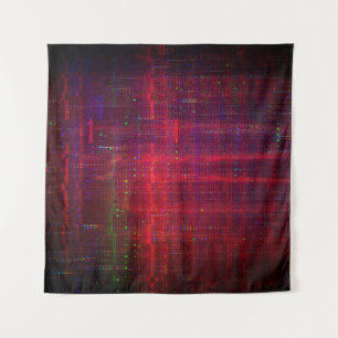 Test screen glitch abstract tapestry