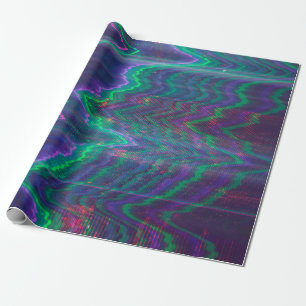 Test screen glitch abstract wrapping paper