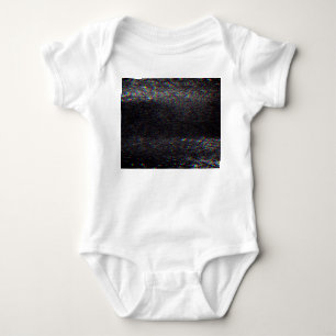 Test Screen Glitch Texture Background Baby Bodysuit