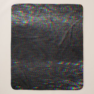 Test Screen Glitch Texture. Sherpa Blanket