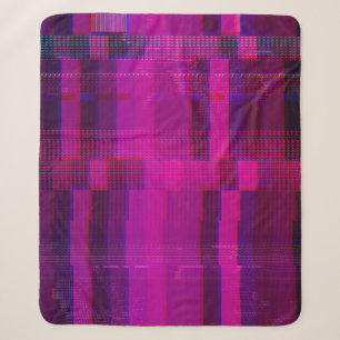Test screen glitch texture sherpa blanket