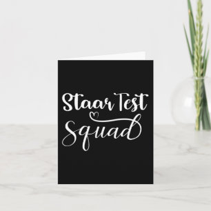 Test Squad Funny Teacher Student Testing Day Card