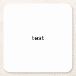 test square paper coaster