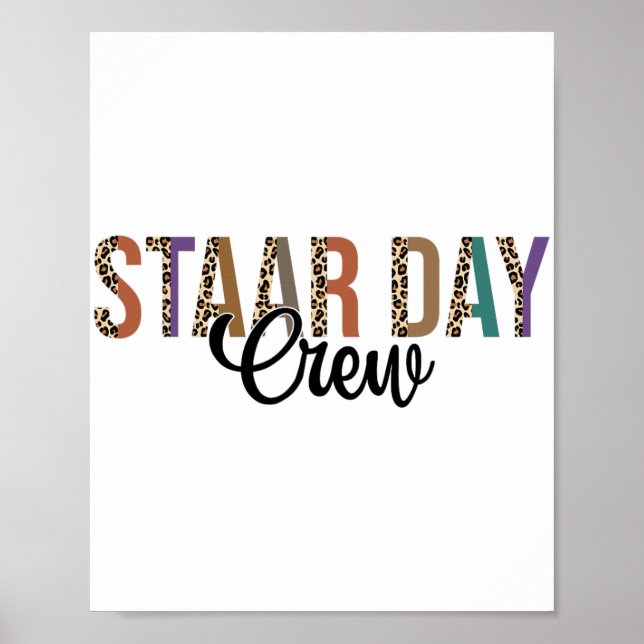 Test Staar Day Crew Mode On Teacher Testing Ideas  Poster (Front)