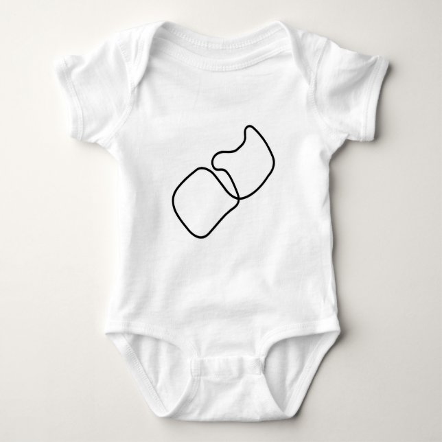 Test Track Baby Bodysuit (Front)