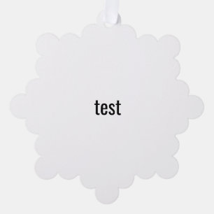 test tree decoration card