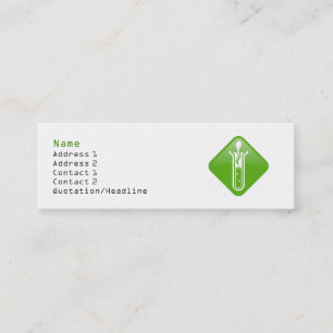 Test Tube Adult Profile Card Template