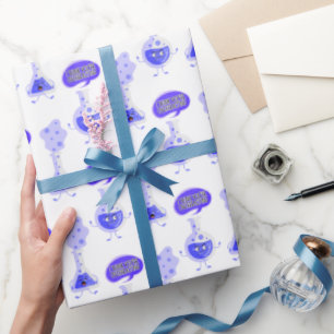 Test Tube Chemistry I Think You're Overreacting Wrapping Paper