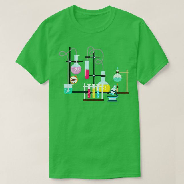 Test tube Chemistry Laboratory Science Funny Gift  T-Shirt (Design Front)