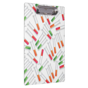 Test Tubes cartoon Clipboard