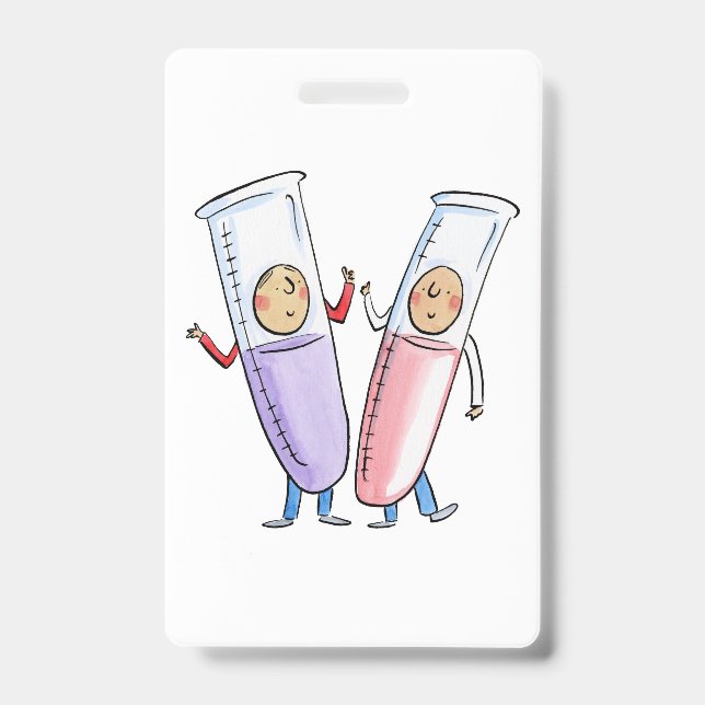 Test Tubes ID Badge (Front)