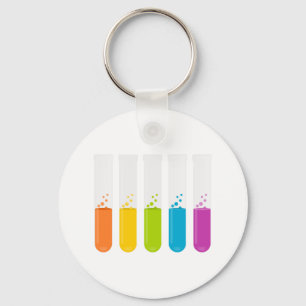 Test tubes key ring
