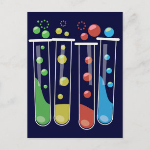 Test Tubes Postcard