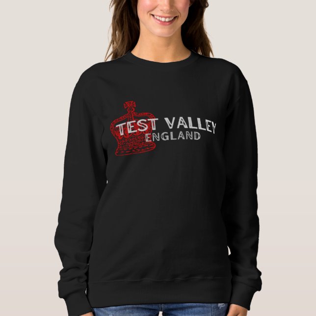 TEST VALLEY England Crown Badge Sweatshirt (Front)
