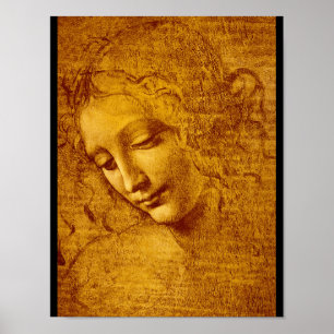 Testa di Fanciulla detta_Studies of the Masters Poster