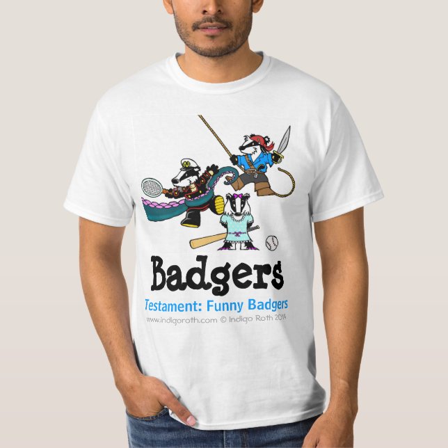 TESTAMENT: FUNNY BADGERS (TM) Dantoo, Hoth and Sol T-Shirt (Front)
