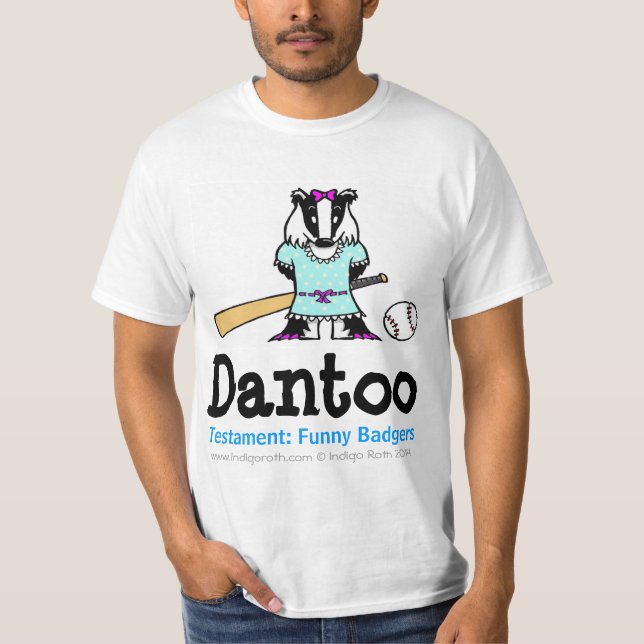 TESTAMENT: FUNNY BADGERS (TM) Dantoo Tee (Front)