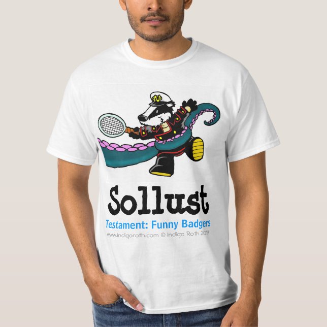 TESTAMENT: FUNNY BADGERS (TM) Sollust Tee (Front)