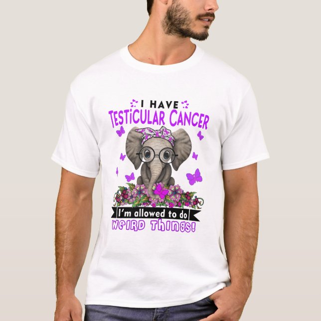 Testicular Cancer Awareness Month Ribbon Gifts T-Shirt (Front)