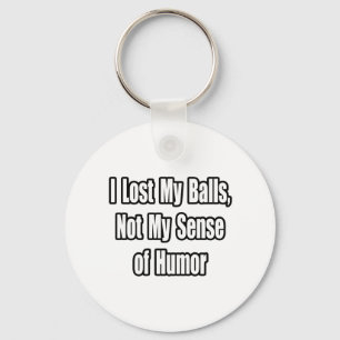 Testicular Cancer Humour Key Ring