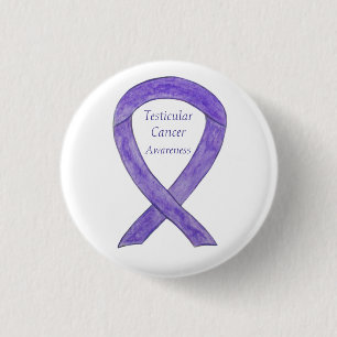 Testicular Cancer Orchid Awareness Ribbon Pins