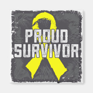 Testicular Cancer Proud Survivor Magnet