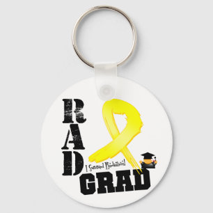 Testicular Cancer Radiation Therapy RAD Grad Key Ring