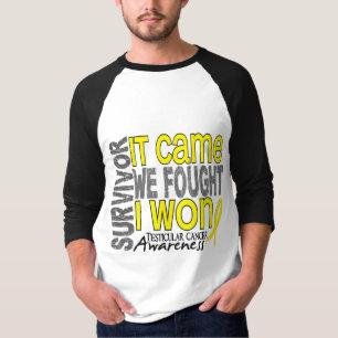 Testicular Cancer Survivor It Came We Fought I Won T-Shirt