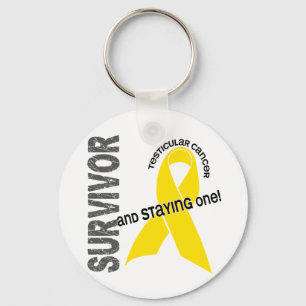 Testicular Cancer Survivor Key Ring