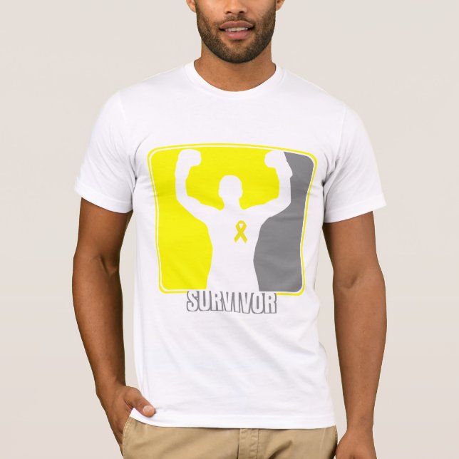 Testicular Cancer Winning Survivor T-Shirt (Front)