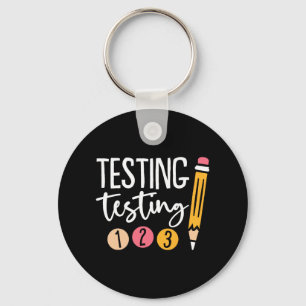 Testing 123 Cute Test Day 3  Key Ring