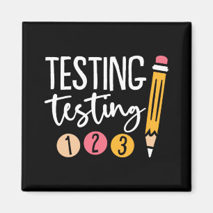 Testing 123 Cute Test Day 3 Magnet