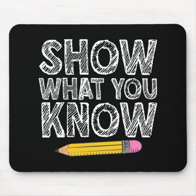 Testing Day Art For Men Women Teacher Testing Test Mouse Pad (Front)
