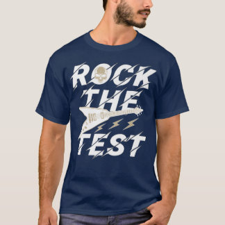 Testing Day Teacher Rock the Test Guitar Teacher T T-Shirt