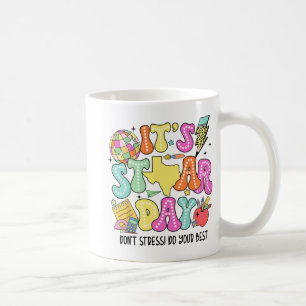 Testing Retro It's Staar Day Dont Stress Do Your B Coffee Mug