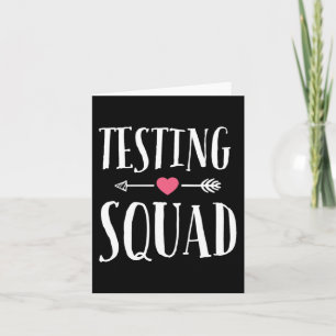 Testing Squad Costume Test Day Graduation Student  Card