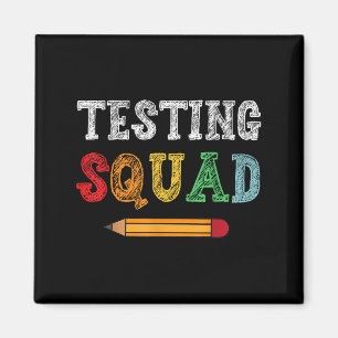 Testing Squad Costume Test Day Teacher Student Fun Magnet
