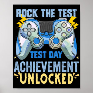Testing Staar Test Exam Gamer Rock The Test May 20 Poster