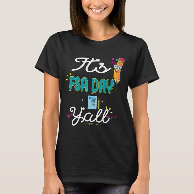 Testing Test T Shirt Florida State Test Day Gift S (Front)