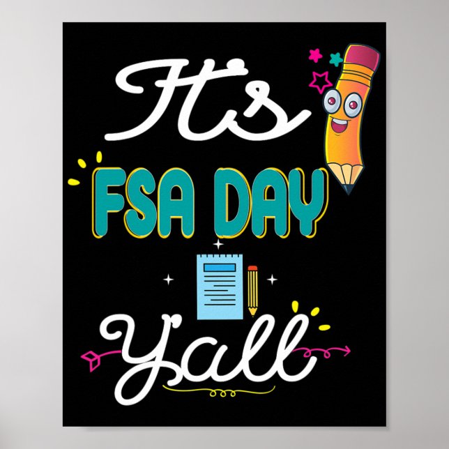 Testing Test T Shirt Florida State Test Day Gift S Poster (Front)
