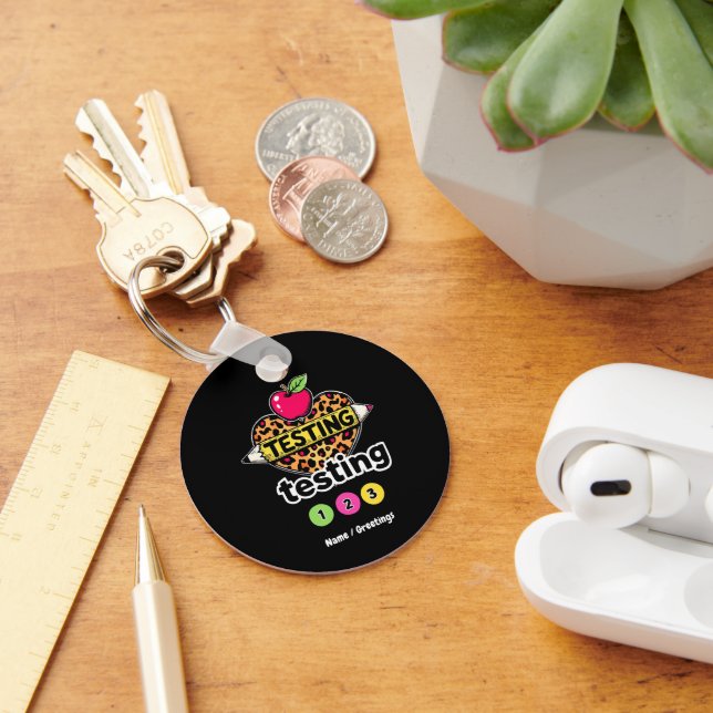 Testing Testing 123 Guide to Successful Test Day Key Ring (Desk)