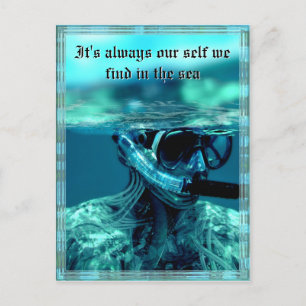 Testing the waters Customisable Postcard