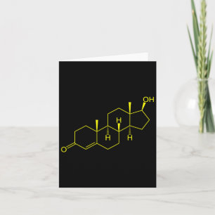 Testosterone Molecule Biology Science Bodybuilding Card