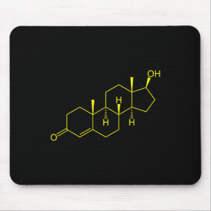 Testosterone Molecule Biology Science Bodybuilding Mouse Pad
