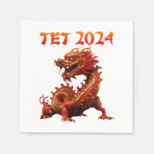 Tet 2024 Year of the Dragon Vietnamese New Year Napkin