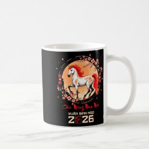 Tet 2026 Vietnamese Year Horse Zodiac Lunar Chines Coffee Mug