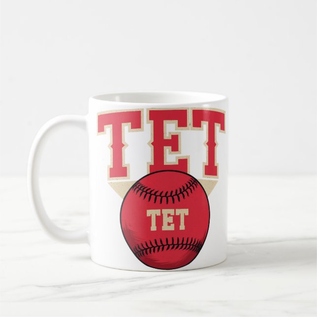 TET Baseball Logo Coffee Mug (Left)