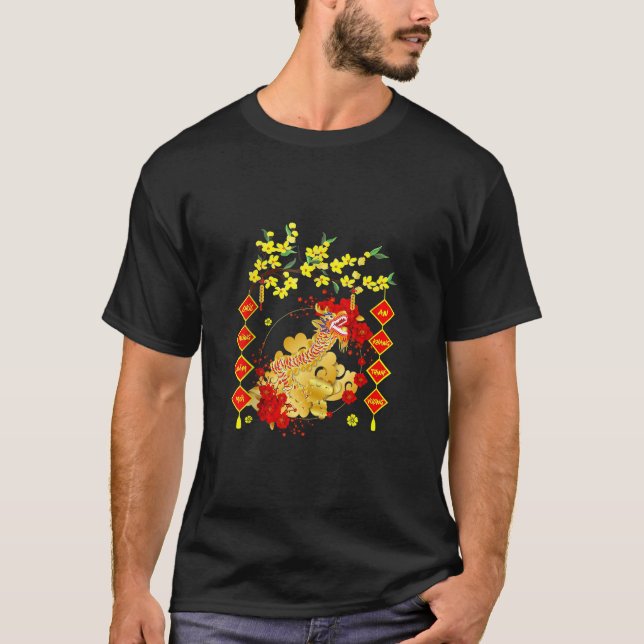 Tet Holiday 2024 Tet Vietnamese Lunar Dragon New Y T-Shirt (Front)