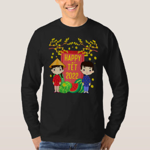 Tet Lunar Vietnamese Calendar 2022 Kids T-Shirt