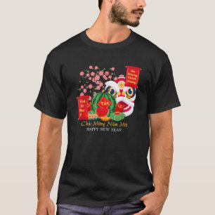Tet Vietnamese Lunar New Year Calendar 2025 Happy  T-Shirt
